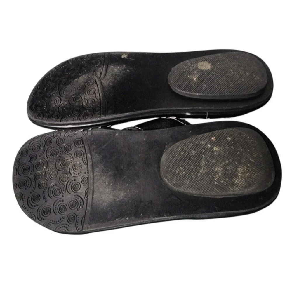 African Hand Made Sandals Mens 7 US 9 Made in Ghana by Kwame Baali Black Leather